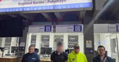 En Rumichaca fue detenido colombiano requerido por narcotráfico En Rumichaca fue detenido colombiano requerido por narcotráfico