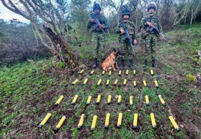 Ejército neutraliza depósito con 35 granadas artesanales Ejército neutraliza depósito con 35 granadas artesanales